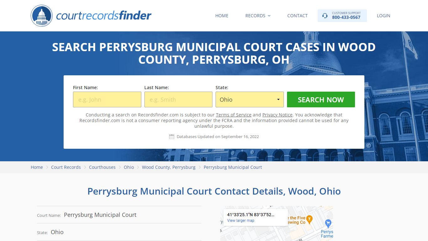 Perrysburg Municipal Court Case Search - RecordsFinder
